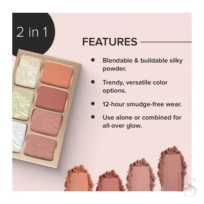 Character The Face Diary Blush & Highlight TFD001