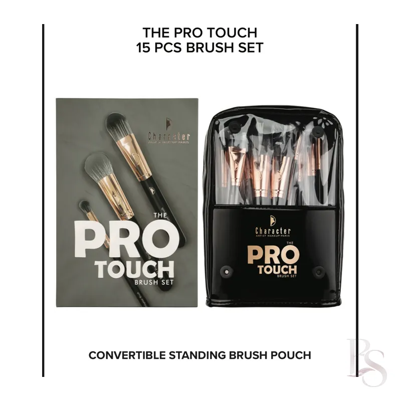 Character The Pro Touch 15pcs Brush Set With Pouch CHX005