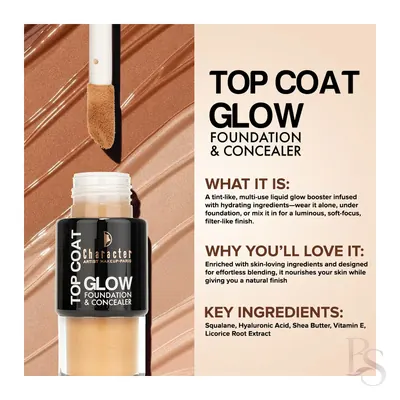 Character Top Coat Glow Foundation & Concealer GFC
