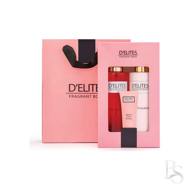 D’Elites True Sensation Body Splash & Lotion + Hand Cream Gift Set