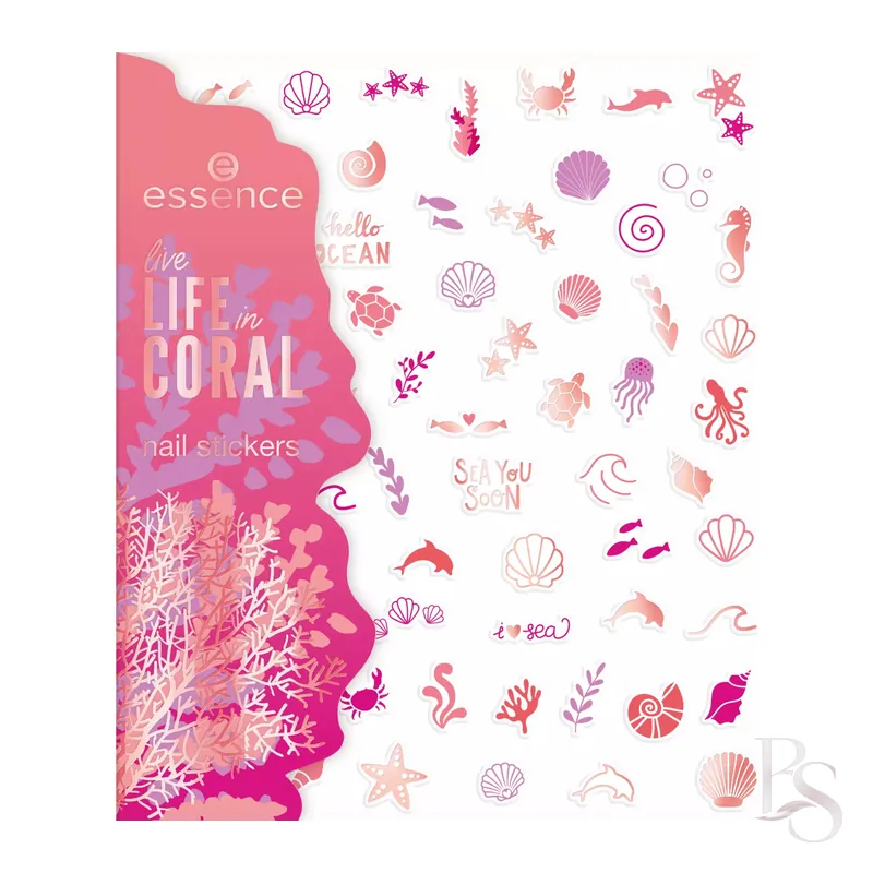 Essence Live Life In Coral Nail Stickers