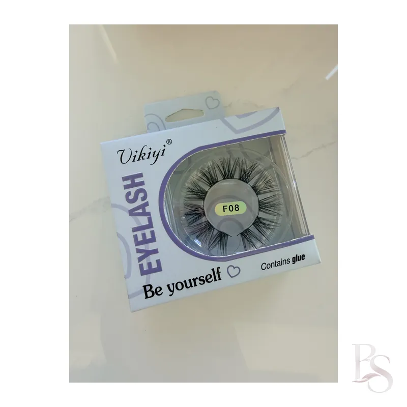 Eyelashes With Glue F08