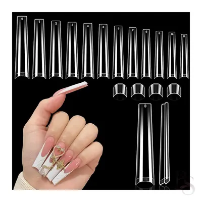 Fake Nails Box Of 400 – Half Tip Long Ballerina