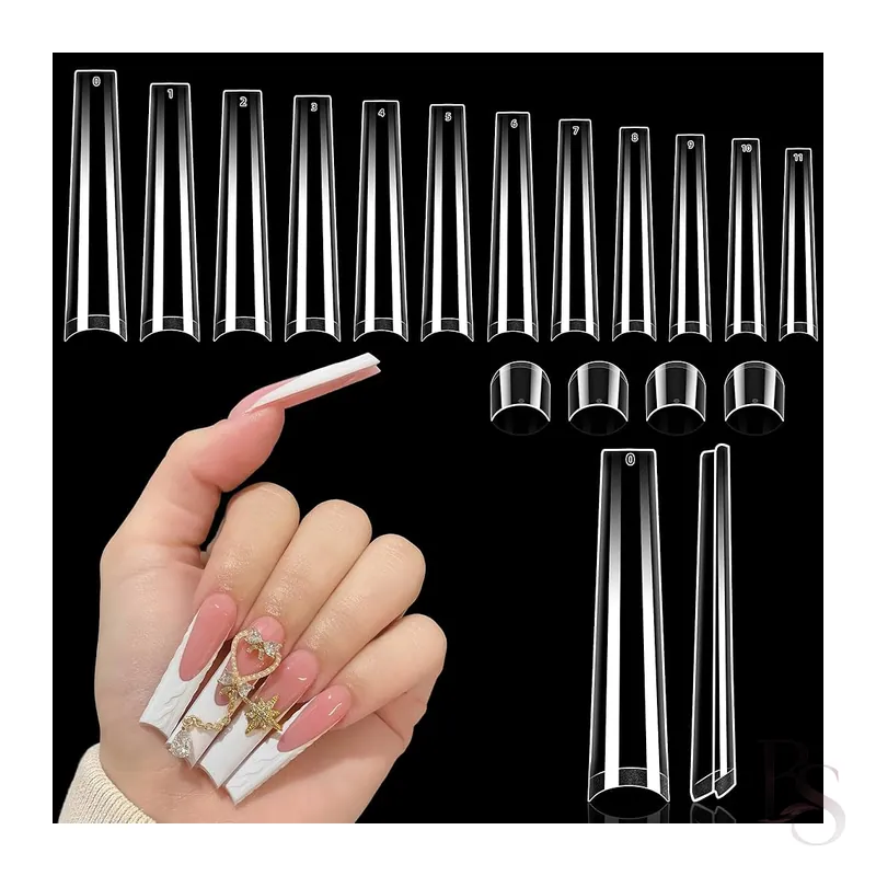 Fake Nails Box Of 400 – Half Tip Long Ballerina