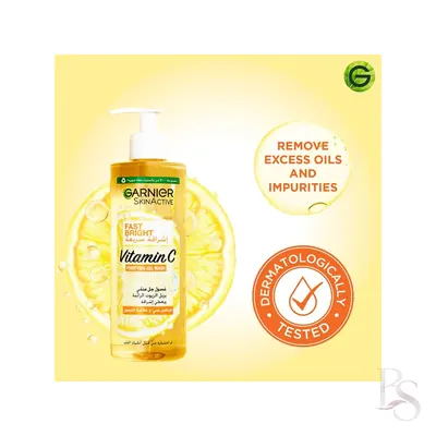 Garnier Fast Bright Vitamin C Purifying Pump Gel Wash