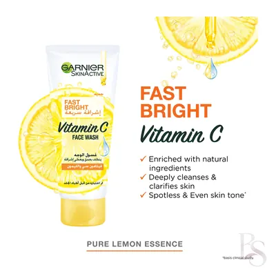 Garnier Skin Active Fast Bright Face Wash With Vitamin C