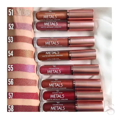 Golden Rose Matte Metallic Lipgloss METALS