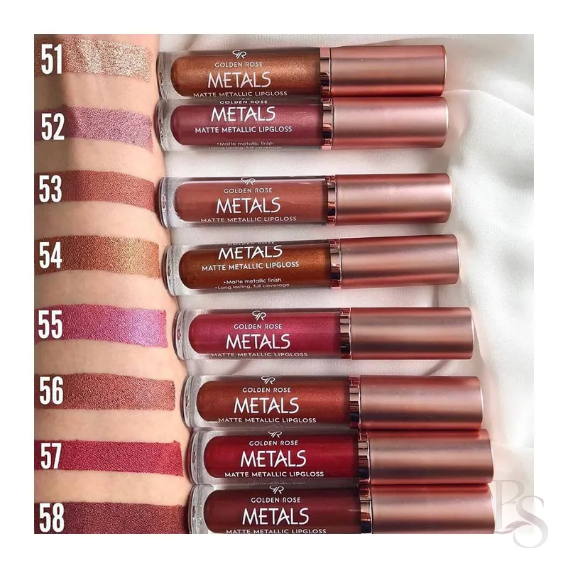 Golden Rose Matte Metallic Lipgloss METALS