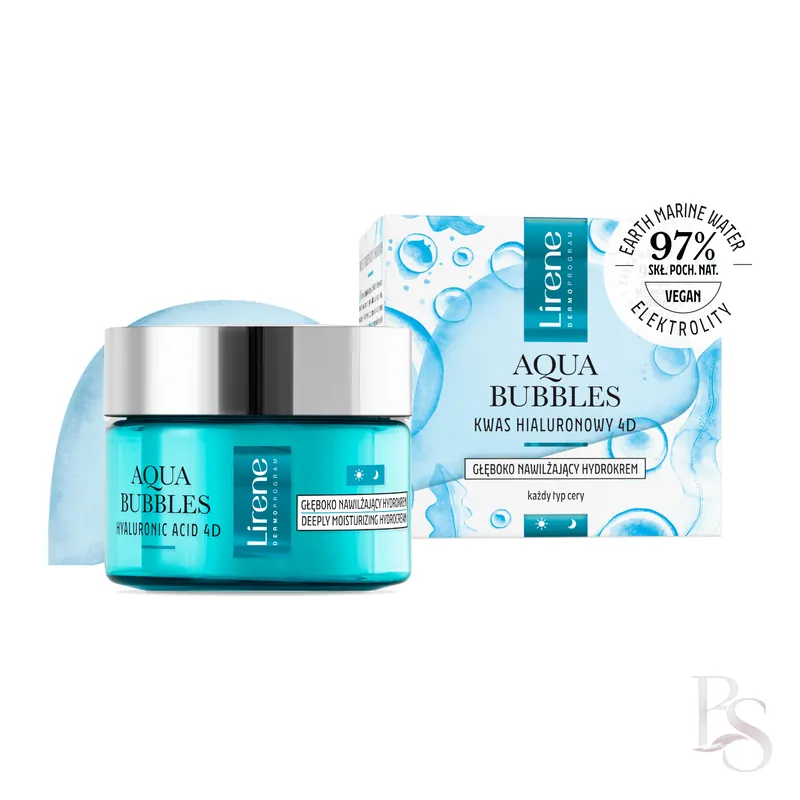 Lirene Aqua Bubbles hydrating Hydro face Cream For All Skin