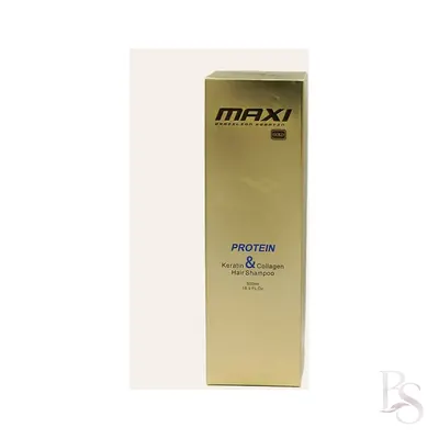 Maxi Keratin & Collagen Hair Shampoo- Sodium Chloride And Sulfate Free Gold