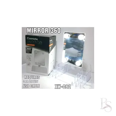 Mirror With Makeup Organizer