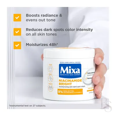 Mixa Niacinamide Bright Cream 400ml