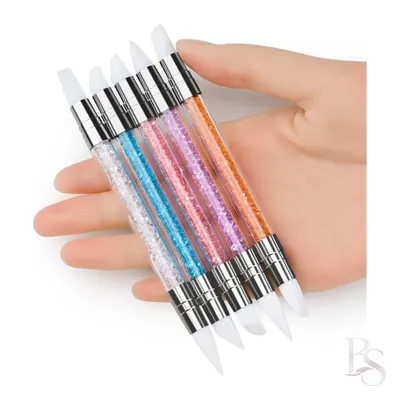 Nail Art Silicone Brush Set of 5
