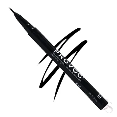 Provoc Semi-Permanent Nib Liquid Eyeliner Black WP Black