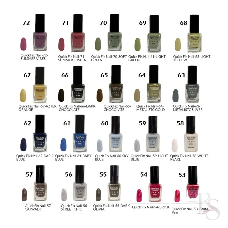 Quick Fix Nail Polish 53-72