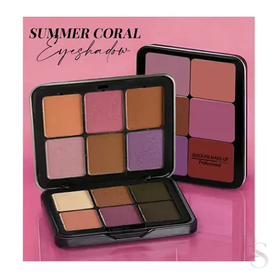Quick Fix Summer Coral Eyeshadow Palette