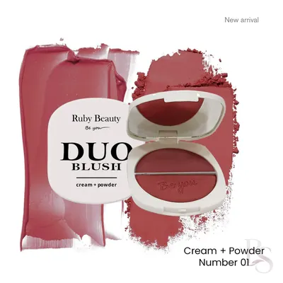 Ruby Beauty Duo Blush – Cream & Powder