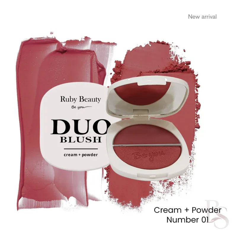 Ruby Beauty Duo Blush – Cream & Powder