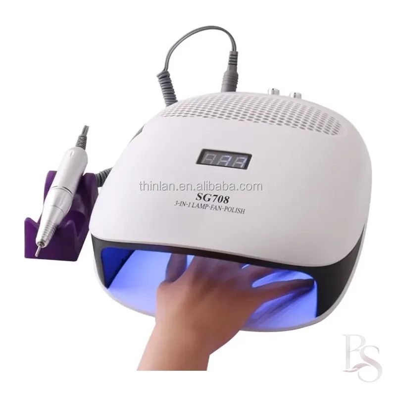 Salon Expert 3 in 1 Nail Lamp & Fan & Nail Drill