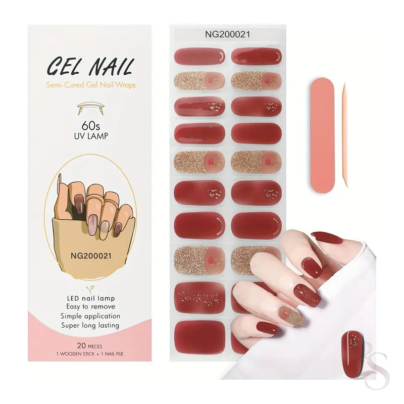 Semi-Cured Gel Nail Wrap NG200021