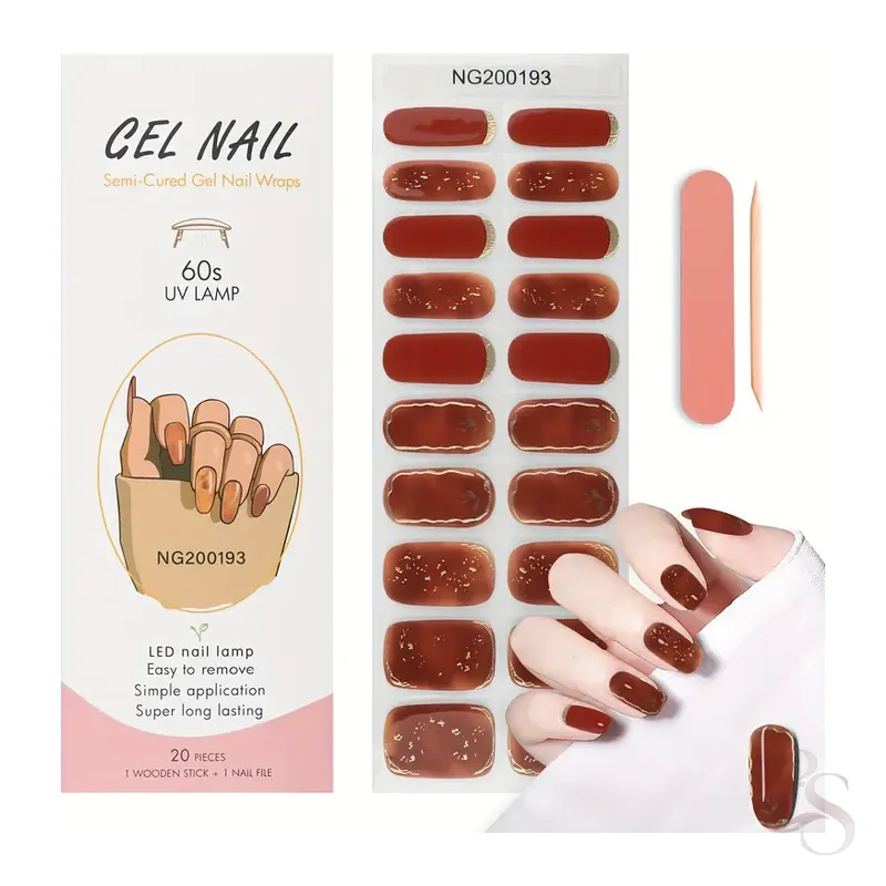 Semi-Cured Gel Nail Wrap NG200193