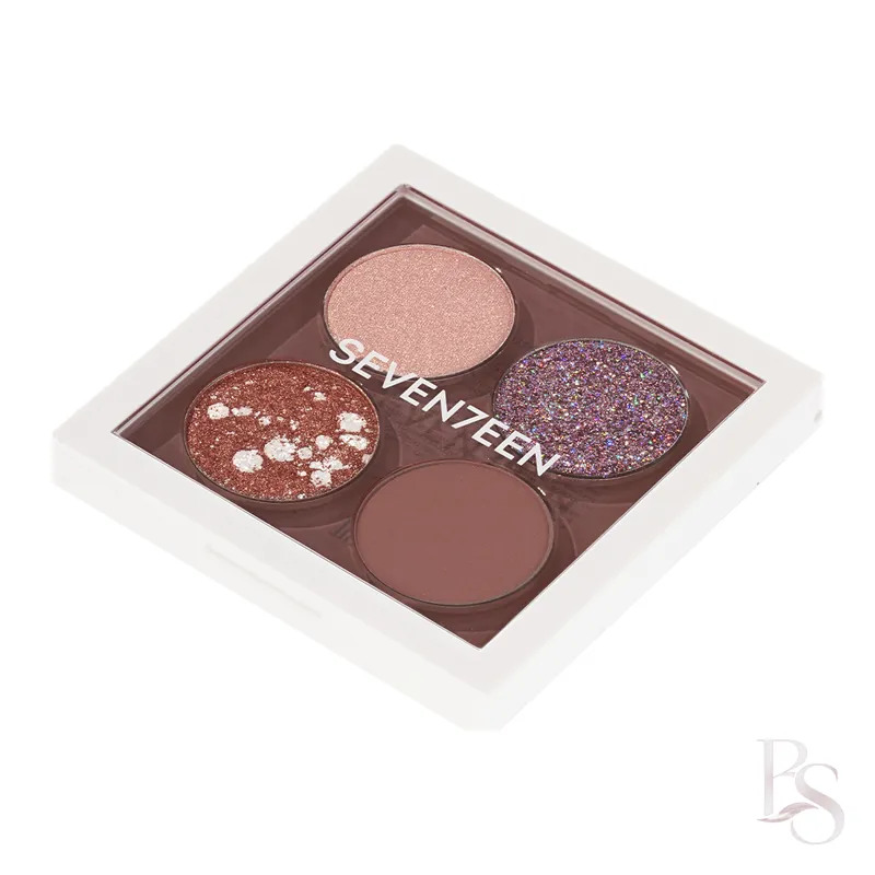 Seventeen Vibrant Eyes Quad Palette No.09 Pink Love