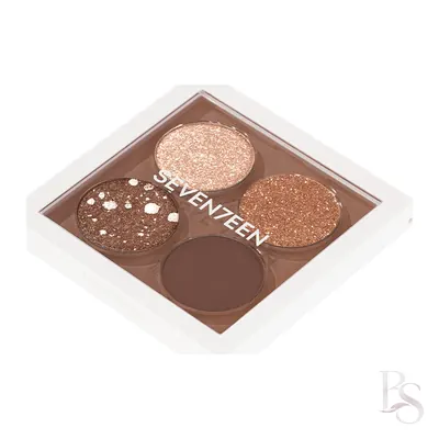 Seventeen Vibrant Eyes Quad Palette No.10 Love for Nude