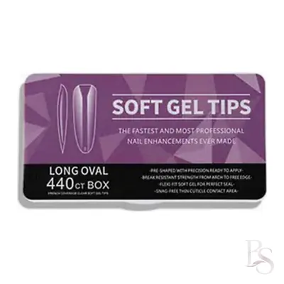 Soft Gel Tips Box Of 440ct – Long Oval